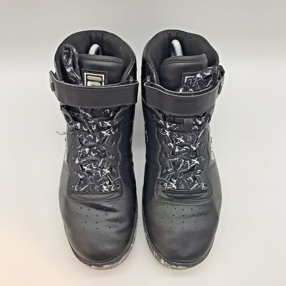Fila Vulc 13 Marble Black  Lifestyle Sneakers Men’s 8.5 Lace Up  High Top Shoes - Picture 5 of 11